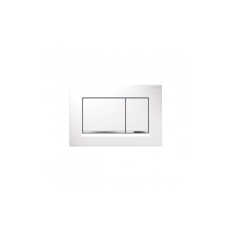 Placa de comando dupla descarga Sigma30, branco e cromado,  115.883.KJ.1 - Geberit