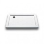Base de duche ANABELA 900x720x80 mm rectangular de pousar em cerâmica branco TN10004463700000  - Sanitana
