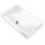 Base de duche JULIETA 1000x700x80 mm rectangular de pousar em cerâmica branco TN10003763700000  - Sanitana