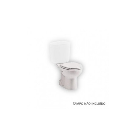 Sanita compacta MUNIQUE descarga ao chão branco S10012623600000  - Sanitana