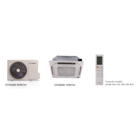 Ar Condicionado Monosplit - Bosch - Climate 5000i - CL5000iL-Set 70 4CE Cassette 7kW