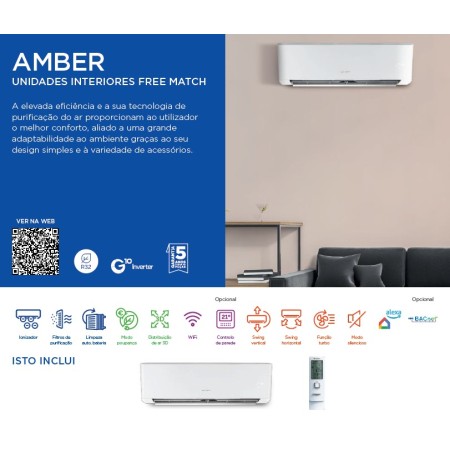 Ar Condicionado Multi interior - Gree - FM Amber 12 - 3NGR0331