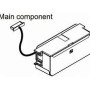 Cabo adaptador com caixa metálica para ligação placas opcionais - Daikin - KRP980