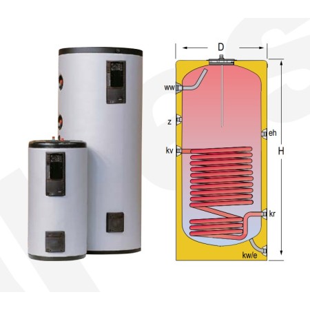 Depósito AQS Lapesa GEISER INOX GX-M1 - modelo GX 500 M1