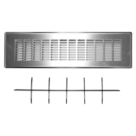 Grelha rectangular com furos alongados - Inox - recoVAIR - Vaillant - Ref. 20197696