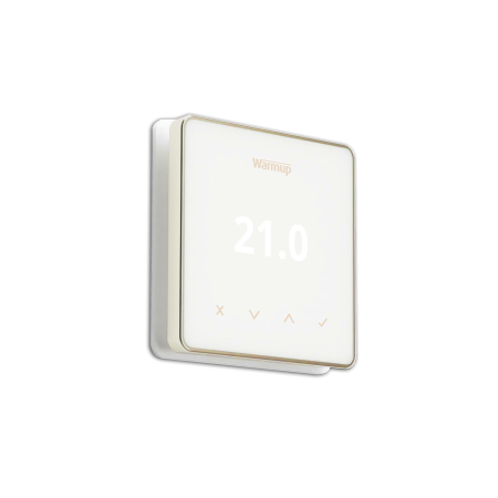 Termostato Inteligente Element WIFI branco com moldura em ouro rosa - Warmup - EU-WEU-CO-KW-UKHUB - PRE