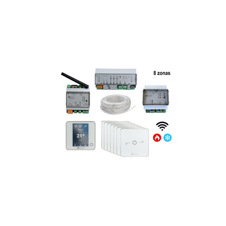 Controlo avançado 8 zonas - Piso Radiante Hidráulico Aquecimento e Arrefecimento - Airzone