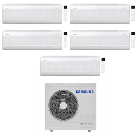 Ar Condicionado Multisplit (5x1) - Samsung - Avant S2 - 9000 + 9000 + 12000 + 12000 + 12000 BTU - Ext. AJ100TXJ5KG