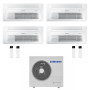 Ar Condicionado Multisplit (4x1) - Samsung - Cassete 1 via - 9000 + 9000 + 12000 + 12000 BTU - Ext. AJ080TXJ4KG