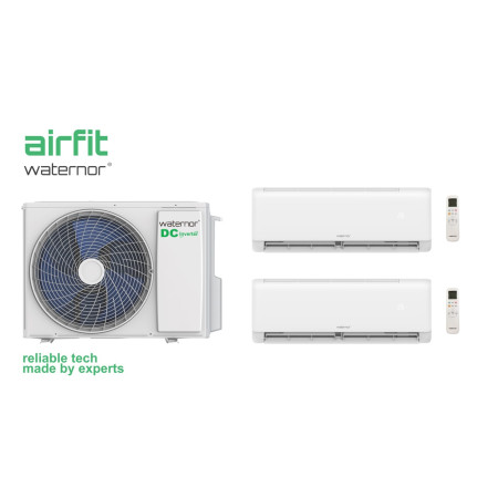 Ar Condicionado Multisplit (2x1) - Waternor - Airfit - 9000 + 9000 BTU - Ext. 18000