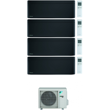 Ar Condicionado Conjunto Multisplit (4x1) - Daikin - Stylish Preto - 9000 + 12000 + 12000 + 12000 BTU - Ext. 4MXM80A9