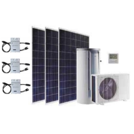 Solar Easy PV - 3 Módulos 365Wp + BC ACS Split 300 IN - Sup Telhado - Baxi - Ref. 7787938